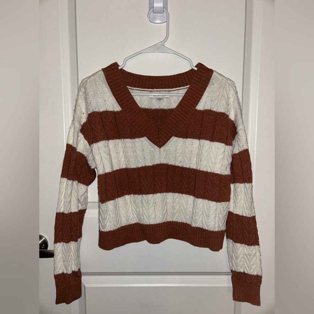 American Eagle Striped Knitted Sweater